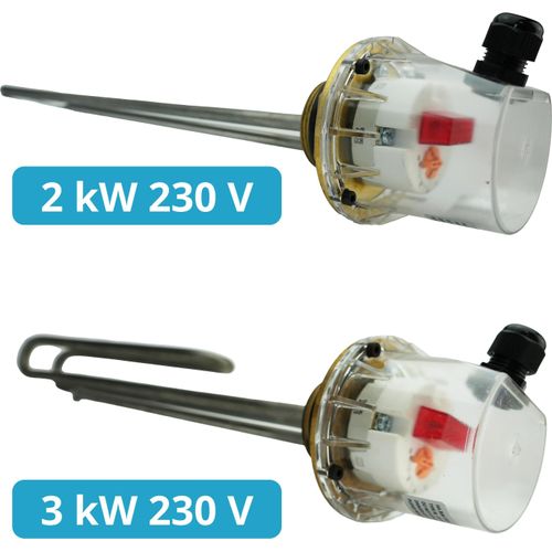 Elektro - Heizstab mit AG 11/2“ 2 kW