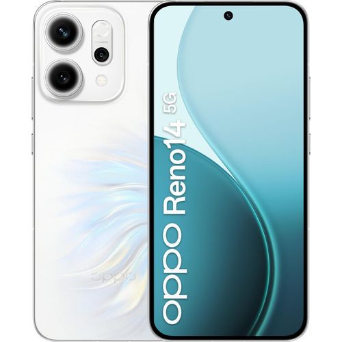 Oppo Reno14 5G Smartphone Weiß 6,59