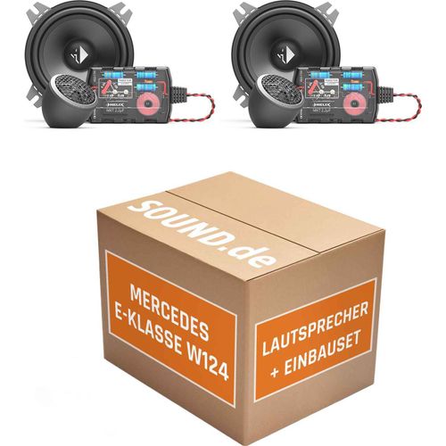 Lautsprecher Boxen Einbaupaket hinten Helix CB K100.2-S3 passend für Mercedes E-Klasse W124 + Kombi | 2x Tief-Mitteltöner 2x Hochtöner
