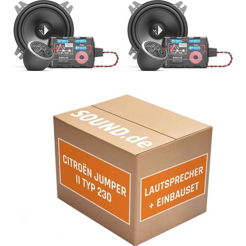 Lautsprecher Boxen Einbaupaket Armaturenbrett Helix CB K100.2-S3 passend für Citroën Jumper II | 2x Tief-Mitteltöner 2x Hochtöner