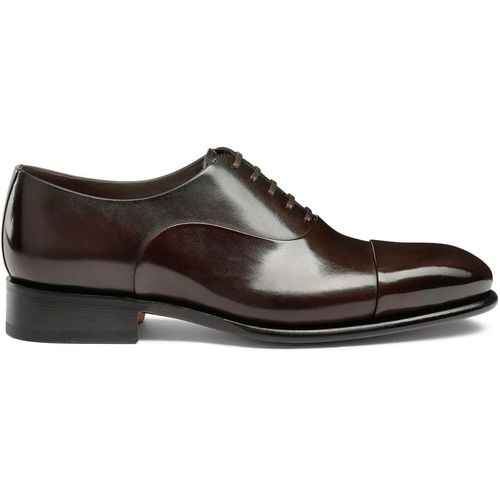 Men's polished leather Oxford shoe - Gr. UK_7 - in Weiß
