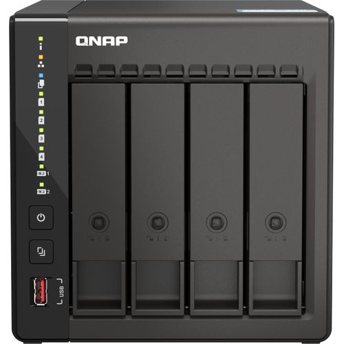 QNAP TS-453E - NAS - Tower - Intel® Celeron® - J6412 - Schwarz