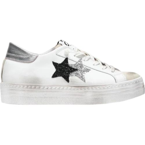 Schuhe 2Star Platform Damen Weiß Leder
