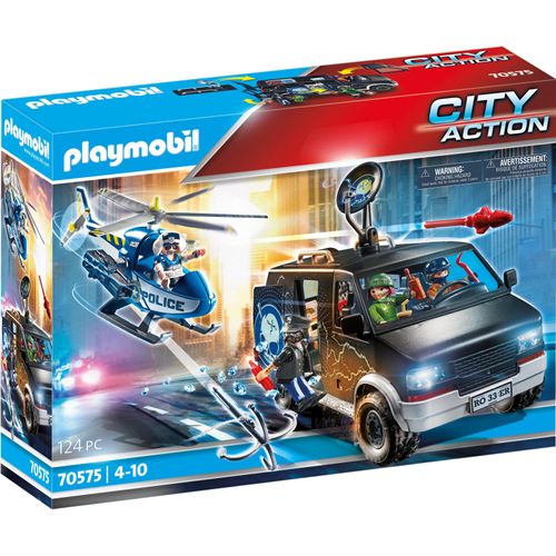 PLAYMOBIL City Action 70575 Polizei-Helikopter: Verfolgung des Fluchtfahrzeugs