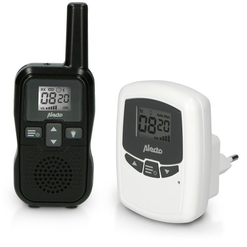 Alecto DBX80BK - Babyphone mit Reichweite von bis zu 3.000 Metern, schwarz