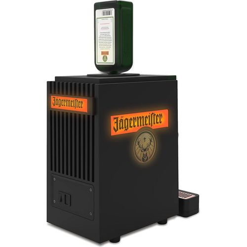 Jägermeister Shot Machine 2.0 – Jägermeister bei -18 °C zapfen – Meisterhafte Shots servieren – Für unterschiedliche Flaschengrößen – 22,0 x 39,5 x 40,7 cm, Schwarz