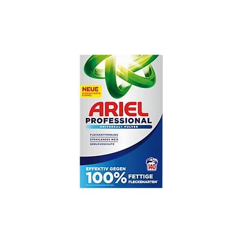 Ariel Universal Pulverwaschmittel, Vollwaschmittel, Tiefenrein-Technologie, hygienische Frische, 140 Waschladungen