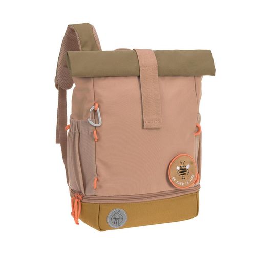 Lässig Kinderrucksack Rolltop , Hellbraun , Textil , 11x32.5x23 cm , Füttern, Kindergartenzubehör, Kinderrucksäcke
