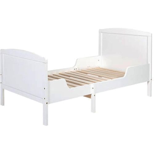 Kinderbett mitwachsend 137–207cm + Lattenrost Bettgestell Kinder Bett weiß