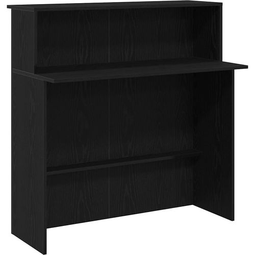 vidaXL Empfangstheke Schwarz 100x50x103,5 cm Holzwerkstoff