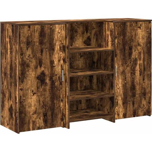 vidaXL Empfangstheke Räuchereiche 155x50x103,5 cm Holzwerkstoff