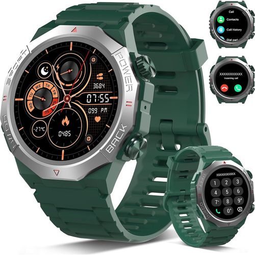 Atheewon Smartwatch Herren Damen 1,39