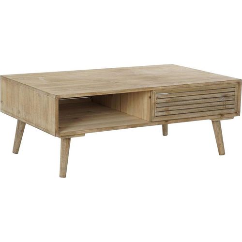Tisch DKD Home Decor 99 x 59 x 38 cm Tanne natürlich Aluminium