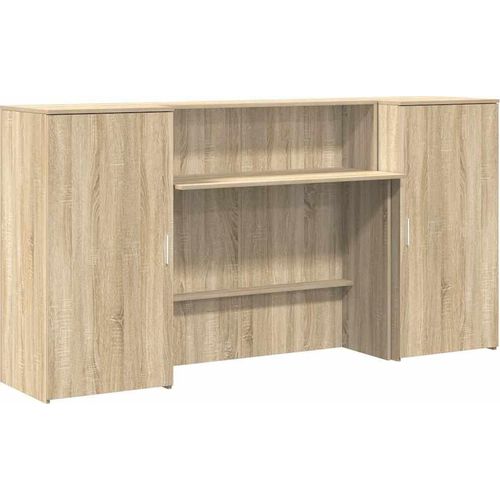 vidaXL Empfangstheke Sonoma-Eiche 200x50x103,5 cm Holzwerkstoff