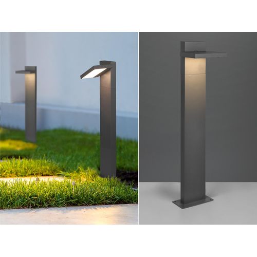 LED Wegeleuchten Set Sockelleuchte Anthrazit Outdoor Stehlampe Gartenlampe Strom