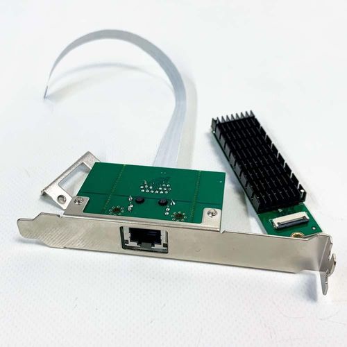 KALEA-INFORMATIQUE M2 PCIe B+M Netzwerk-Controller-Karte auf RJ45 10G LAN 10 Gigabit Ethernet mit Aquantia Chipsatz AQC107.