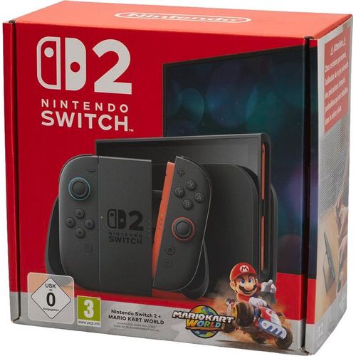 Nintendo Switch 2 + Mario Kart World tragbare Spielkonsole 20,1 cm (7,9 Zoll) 256 GB Touchscreen WLAN Schwarz