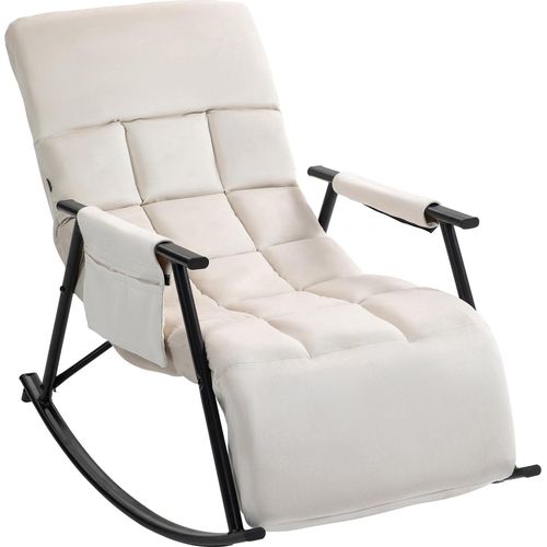 Schaukelstuhl HLO-CP6 Samt creme