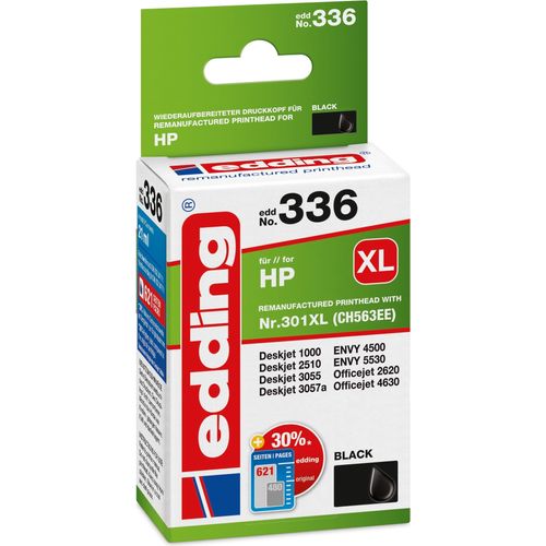 Tintenpatrone kompatibel mit HP No. 301XL schwarz Packung mit 12 Stück