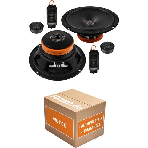 Lautsprecher Boxen Einbaupaket hinten Musway MAE6.2C passend für VW Fox 5Z | für zwei Türen 3ohm