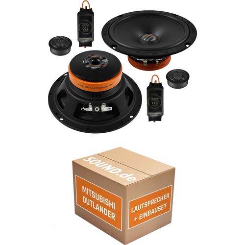 Lautsprecher Boxen Einbaupaket hinten Musway MAE6.2C passend für Mitsubishi Outlander CU0W + Facelift | für zwei Türen 3ohm