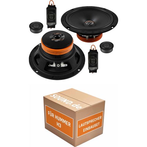Lautsprecher Boxen Einbaupaket Front Musway MAE6.2C passend für Hummer H3 | für zwei Türen 3ohm