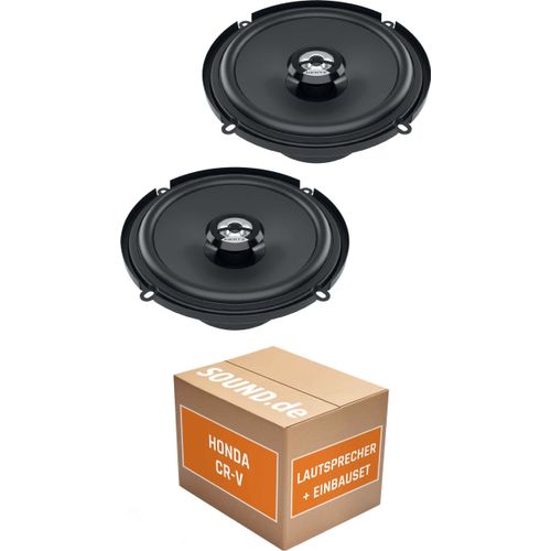 Lautsprecher Boxen Einbaupaket Front Hertz DCX 160.3 passend für Honda CR-V | 2x Tief-Mitteltöner mit integriertem Hochtöner 120W MAX