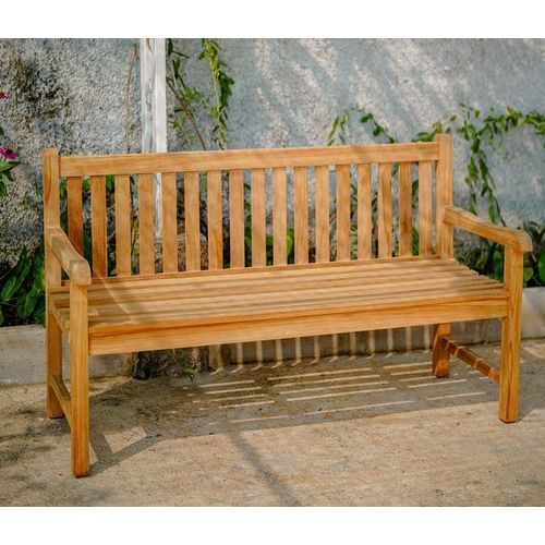 Gartenbank Teakea Teakholz 150 cm breit, 3-Sitzer Massivholzbank