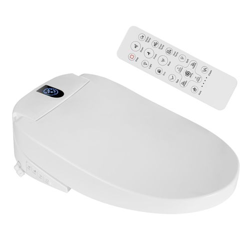 Puluomis WC-Sitze Toilettensitz mit Fernbedigung Elektrisch, Toilettendeckel Smart Automatisch D Form mit absenkautomatik weiß