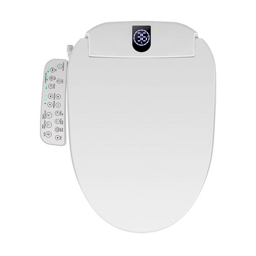 Puluomis WC-Sitze Toilettensitz Smart Automatisch Elektrisch, Toilettendeckel D Form mit absenkautomatik weiß