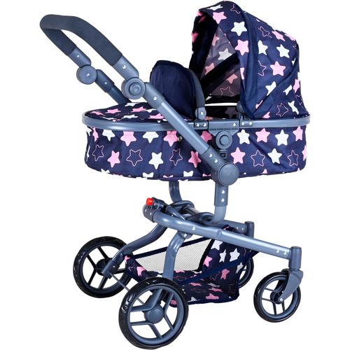 Knorrtoys® Kombi-Puppenwagen »Boonk - star blue pink«