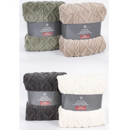 Decke SHERPA JAQUARD