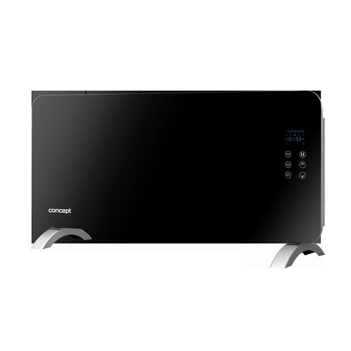 Concept KS4010, Fan electric space heater, IP24, Innenraum, Flur, Wand, Schwarz, Glas