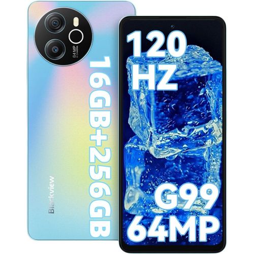 Blackview Shark 8 Smartphone Handy Ohne Vertrag 16GB+256GB 120Hz 2.4K 6.78" FHD+, Helio G99 Android 13 Handy Ohne Vertrag, 64MP+13MP Kamera, 5000mAh