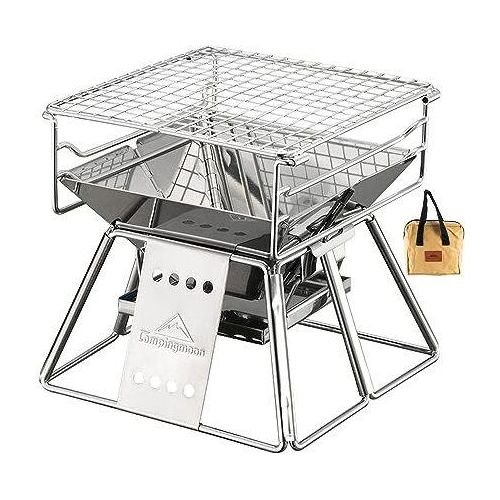 Campingmoon X-Mini kleiner Edelstahl-Holzkohle-Grillbeutel