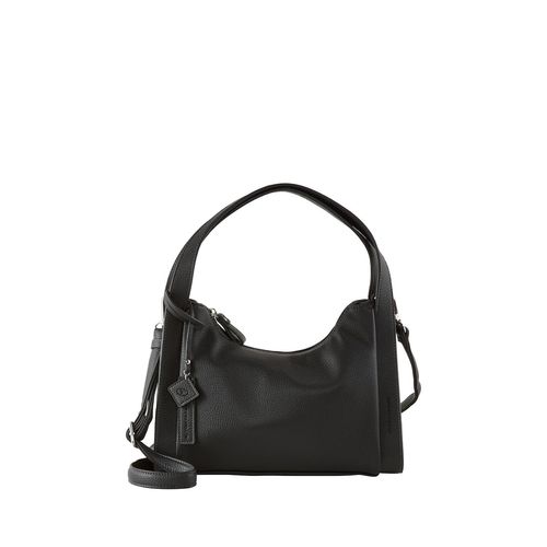 TOM TAILOR Damen TTASPEN M Beuteltasche mit abnehmbarem Logo-Anhänger, schwarz, Uni, Gr. ONESIZE