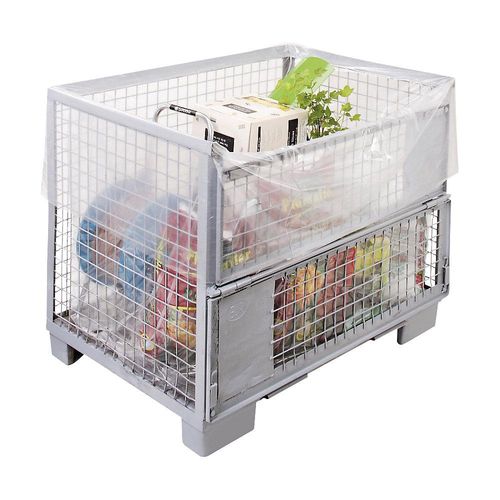 ratioform Seitenfaltenbeutel, Materialstärke 50 µm, B + Falte x H 800 + 400 x 1200 mm, VE 100 Stk, ab 10 VE