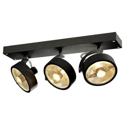 SLV 1000704 KALU 3 QPAR111 Wand- und Deckenleuchte schwarz max. 75W