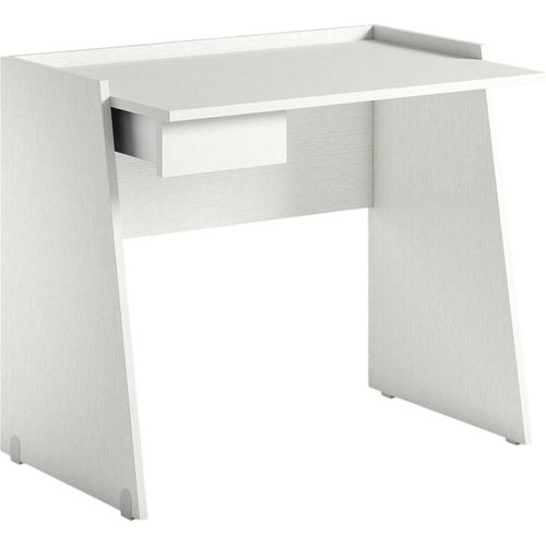 Schreibtisch Calendula, Moderner Schreibtisch mit Schublade, Studier - oder Bürotisch für PC - Buchhalter, 100% Italy, 90x60h80 cm, Weiß