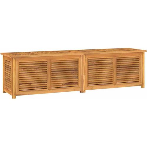 vidaXL Gartenbox mit Beutel 200x50x55 cm Massivholz Teak