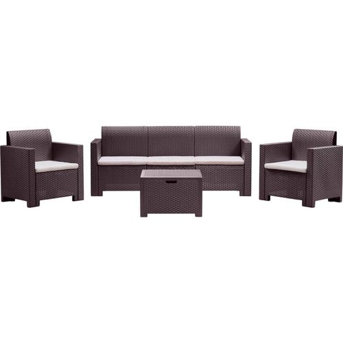 Lounge-Set für den Außenbereich Venus, 100 % Italy, Braun