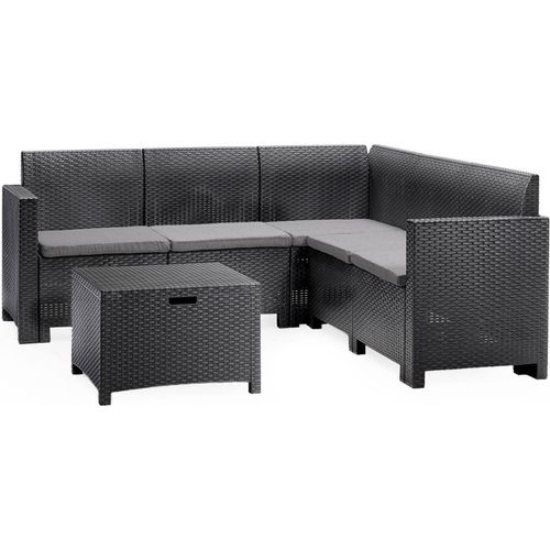 Lounge-Set für den Außenbereich Eris, 100 % Italy, Anthrazit
