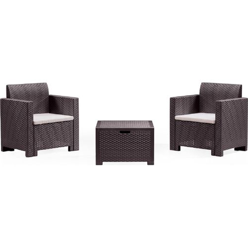 Lounge-Set für den Außenbereich Neptune, 100 % Italy, Braun