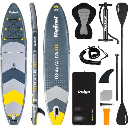 Aufblasbares SUP Board mit Schwimmsitz 350 cm Paddelset
