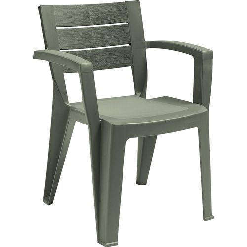 Gartenstuhl Camogli, Gartensitz, Outdoor-Stuhl, Outdoor-Sessel, Italy, 60x58 h79 cm, Grün