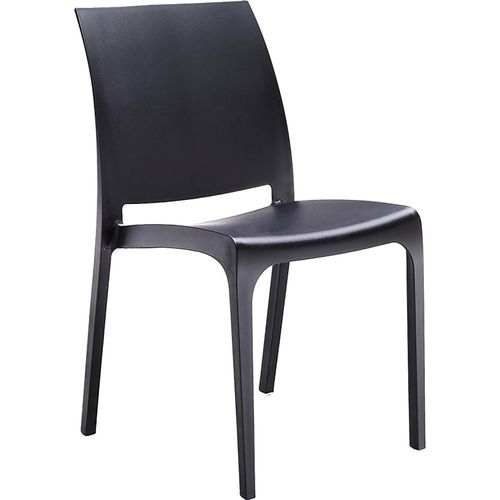 Gartenstuhl Miranda, Gartensitz, Outdoor-Stuhl, Outdoor-Sessel, Italy, 54x46 h80 cm, Anthrazit