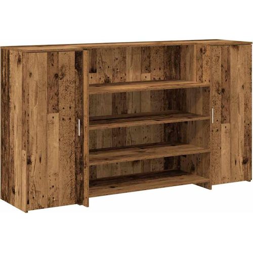 vidaXL Empfangstheke Altholz-Optik 180x50x103,5 cm Holzwerkstoff