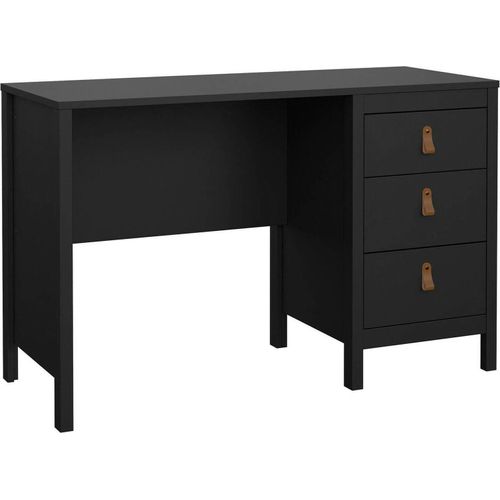 Schreibtisch Murjan, Mehrzweckschreibtisch, Bürotisch für PC, Eckschreibtisch, 120x48 h77 cm, Schwarz
