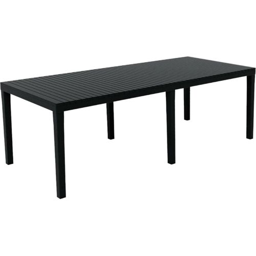 Gartentisch Susa, Rechteckiger ausziehbarer EssRegal, ausziehbarer Gartentisch, 100 % Italy, 150x90h72 cm, Anthrazit