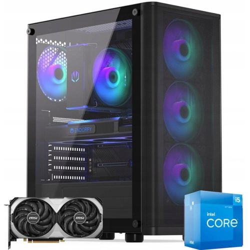 PCS Gaming PC Intel Core i5-12400F NVIDIA GeForce RTX 5060 8GB 32GB DDR4 RAM 1TB M.2 SSD Windows 11 Pro